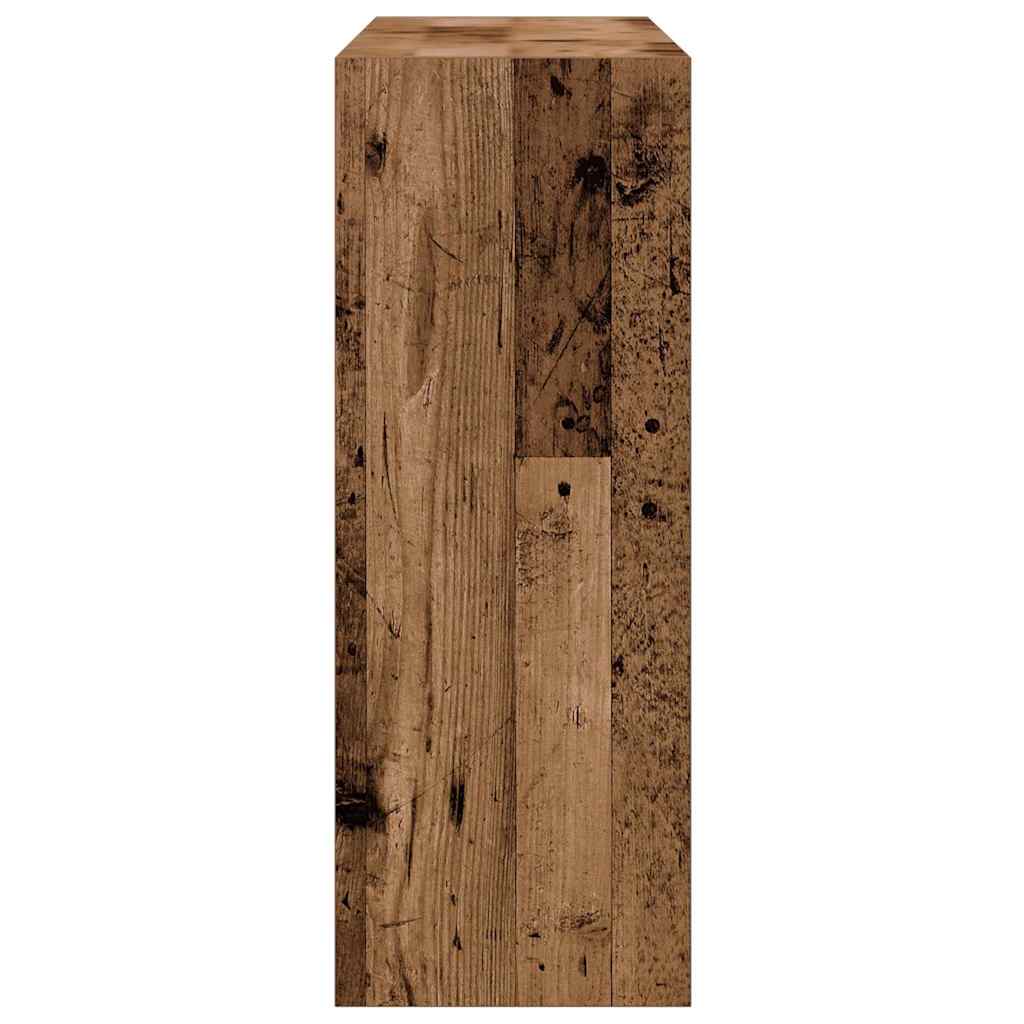 Tavolino Consolle Legno Antico 78x30x80 cm in Truciolato