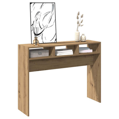 Tavolo Consolle Rovere Artigianale 105x30x80 cm in Truciolato | homemem39