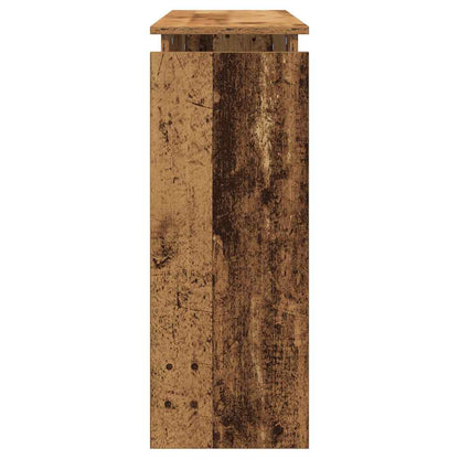 Tavolino Consolle Legno Antico 80x30x102 cm in Truciolato - homemem39