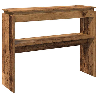 Tavolino Consolle Legno Antico 80x30x102 cm in Truciolato - homemem39