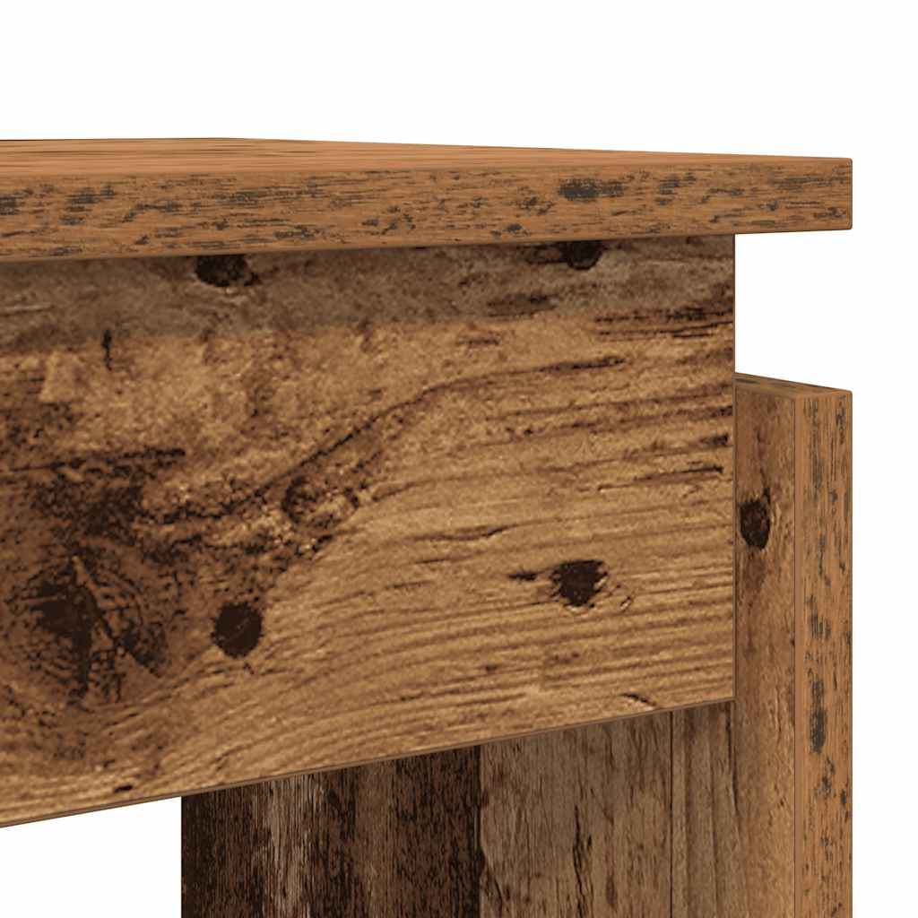 Tavolino Consolle Legno Antico 80x30x102 cm in Truciolato - homemem39