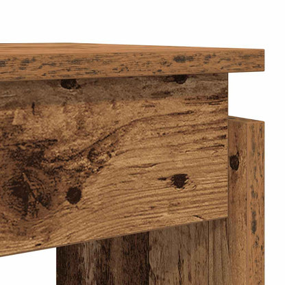 Tavolino Consolle Legno Antico 80x30x102 cm in Truciolato - homemem39