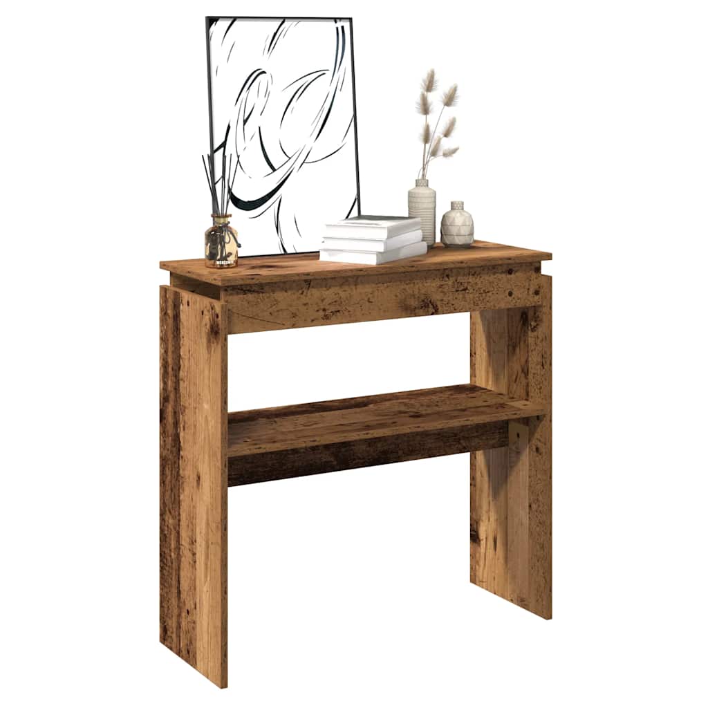 Tavolino Consolle Legno Antico 102x30x80 cm in Truciolato | homemem39