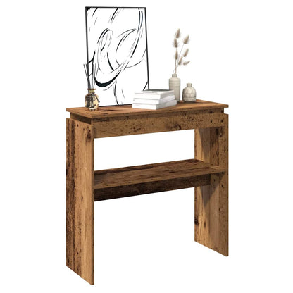 Tavolino Consolle Legno Antico 102x30x80 cm in Truciolato | homemem39