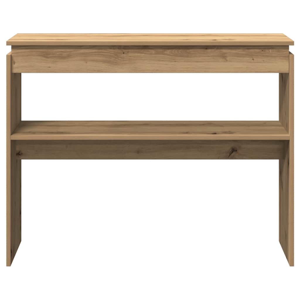 Tavolo Consolle Rovere Artigianale 102x30x80 cm in Truciolato | homemem39