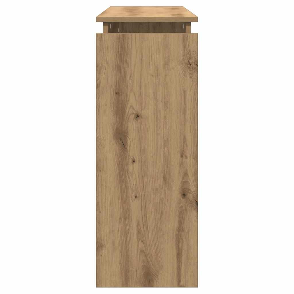 Tavolo Consolle Rovere Artigianale 102x30x80 cm in Truciolato | homemem39
