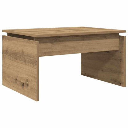 Tavolino da Salotto Rovere Artigianale 68x50x38cm in Truciolato