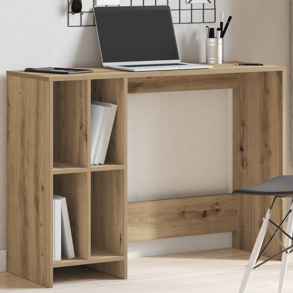 Scrivania Rovere Artigianale 102,5x35x75cm in Legno Multistrato | homemem39