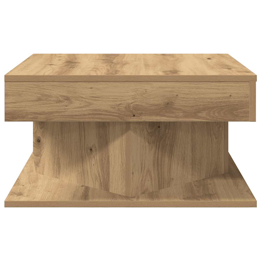 Tavolino Salotto Rovere Artigianale 55x55x30 cm in Truciolato | homemem39