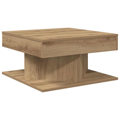 Tavolino Salotto Rovere Artigianale 55x55x30 cm in Truciolato | homemem39