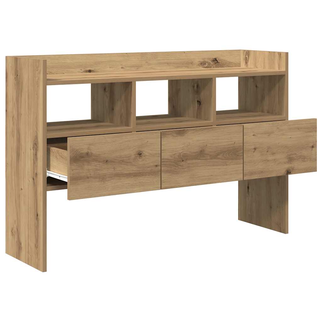 Credenza Rovere Artigianale 105x30x70 cm in Legno Multistrato - homemem39