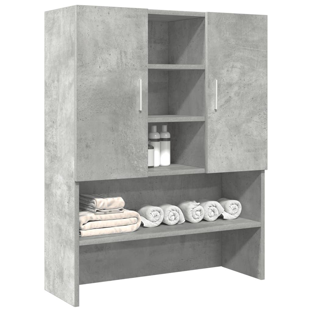 Mobile per Lavatrice Grigio Cemento 70,5x25,5x90 cm | homemem39