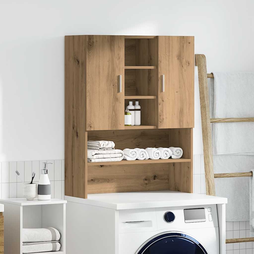 Mobile per Lavatrice Rovere Artigianale 70,5x25,5x90 cm | homemem39