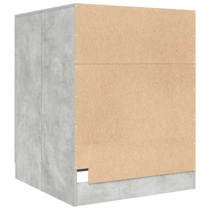 Mobile per Lavatrice Grigio Cemento 70,5x71,5x91,5 cm | homemem39