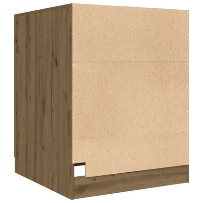 Mobile per Lavatrice Rovere Artigianale 70,5x71,5x91,5 cm