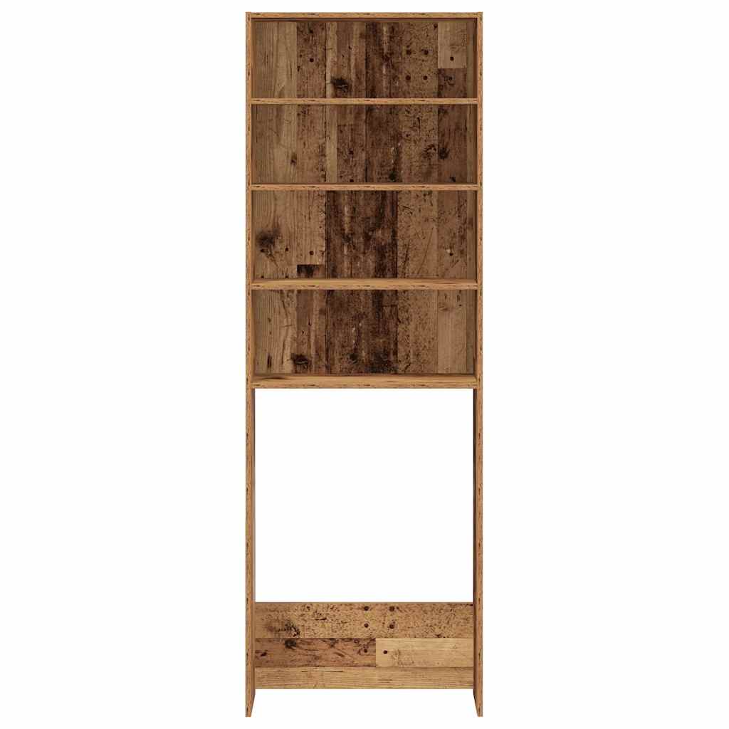 Mobile per Lavatrice Legno Antico 64x24x190 cm | homemem39