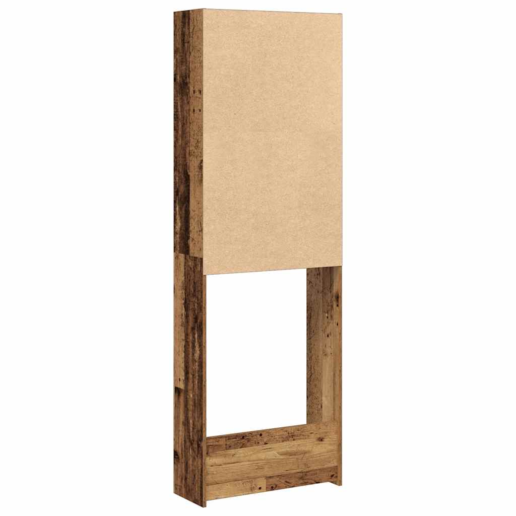Mobile per Lavatrice Legno Antico 64x24x190 cm | homemem39