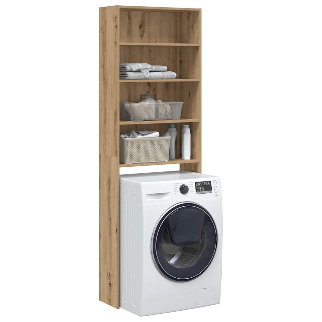Mobile per Lavatrice Rovere Artigianale 64x24x190 cm | homemem39