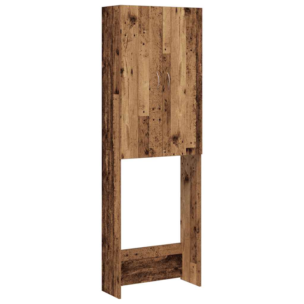 Mobile per Lavatrice Legno Antico 64x25,5x190 cm | homemem39