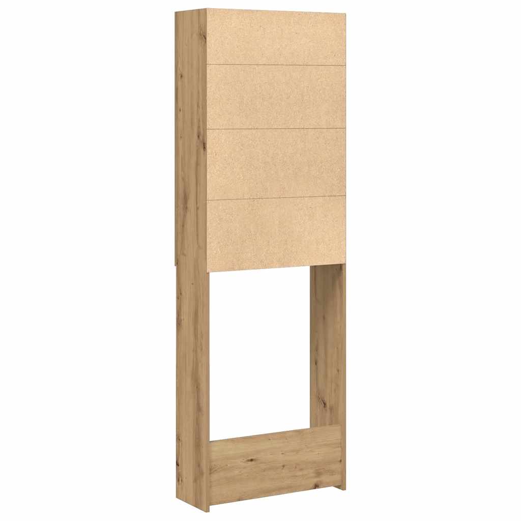 Mobile per Lavatrice Rovere Artigianale 64x25,5x190 cm | homemem39