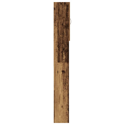 Mobile per Lavatrice Legno Antico 64x25,5x190 cm | homemem39