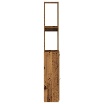Mobile da Bagno Legno Antico 25x25x170 cm in Truciolato | homemem39