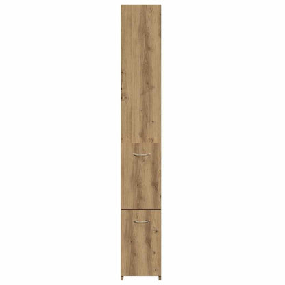Armadietto Bagno Rovere 25x25x170 cm Legno Multistrato