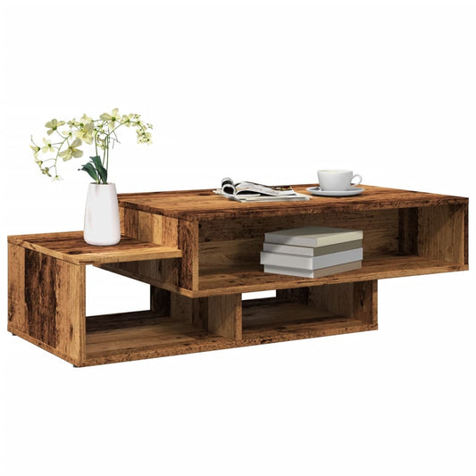 Tavolino da Salotto Legno Antico 105x55x32cm in Truciolato | homemem39