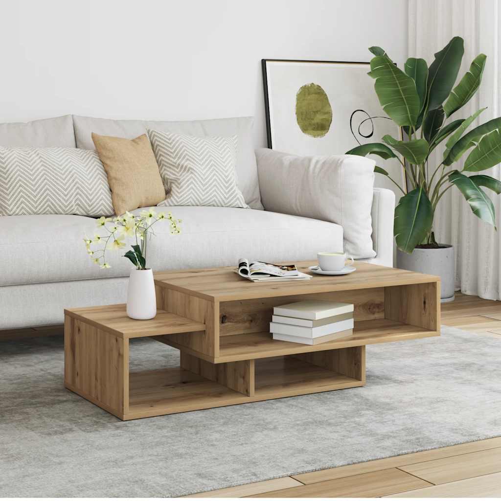 Tavolino Salotto Rovere Artigianale 105x55x32 cm in Truciolato | homemem39