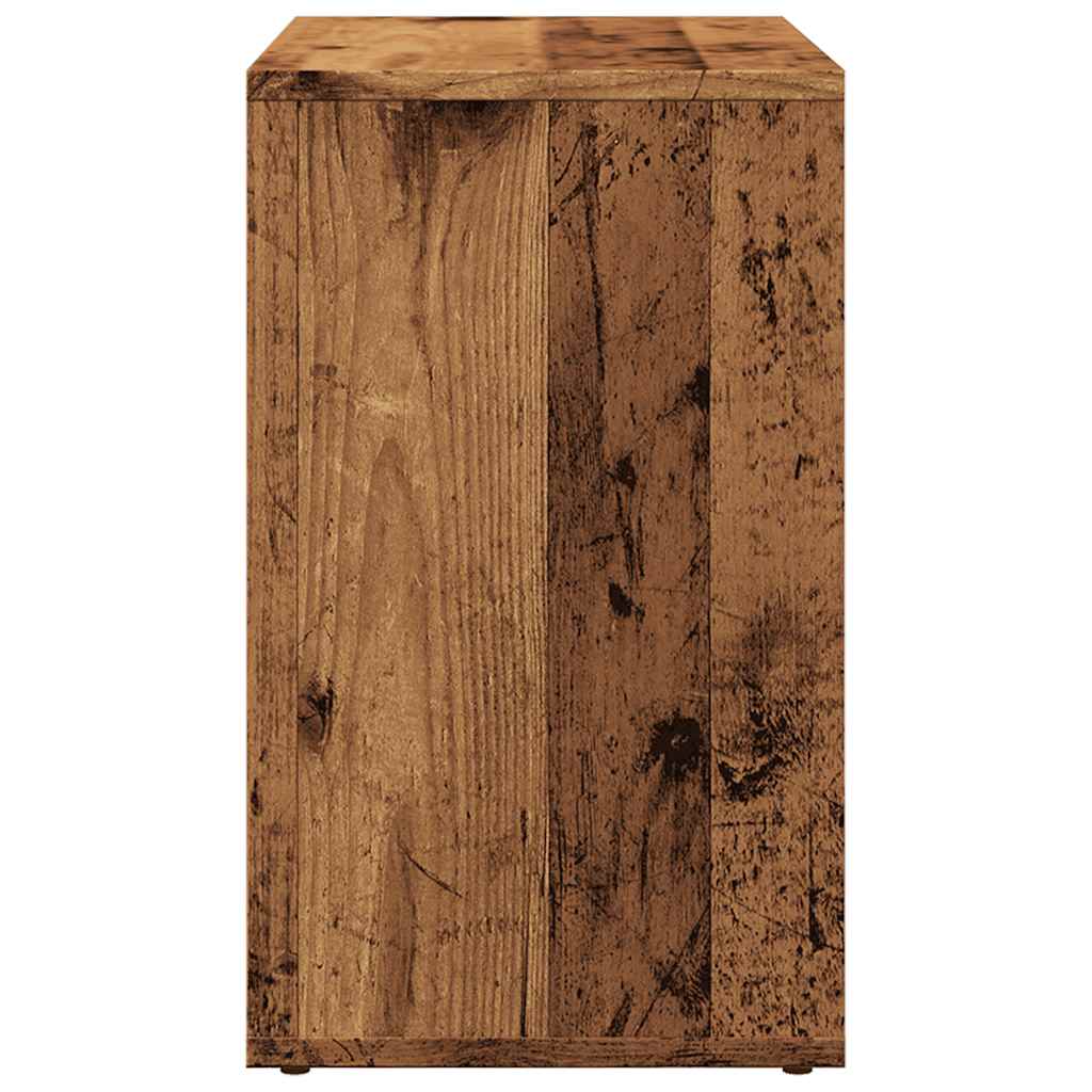 Tavolini Impilabili 3 pz Legno Antico in Legno Multistrato