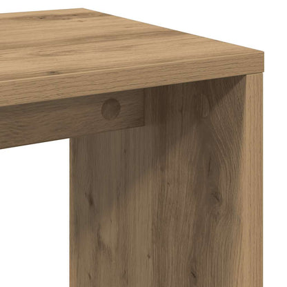 Tavolini Impilabili 3 pz Rovere Artigianale Legno Multistrato