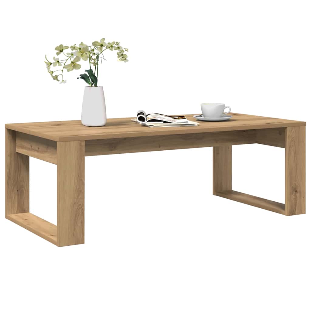 Tavolino Salotto Rovere Artigianale 102x50x35 cm in Truciolato