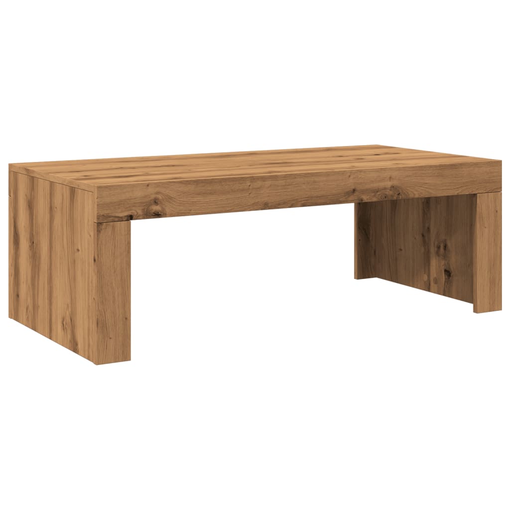 Tavolino Salotto Rovere Artigianale 102x50x35 cm in Truciolato