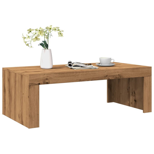 Tavolino Salotto Rovere Artigianale 102x50x35 cm in Truciolato | homemem39