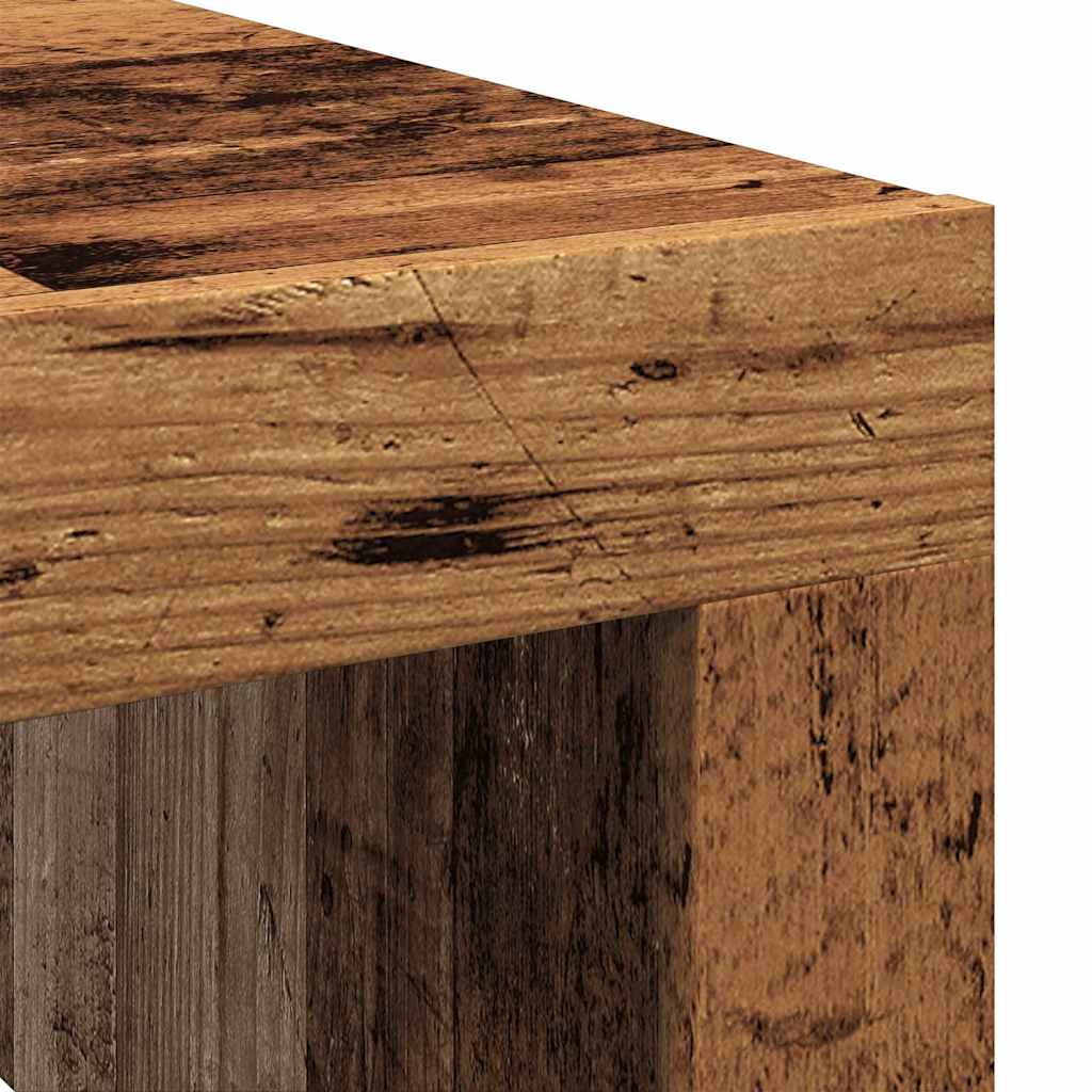 Tavolino Salotto Legno Antico 100x100x35 cm in Truciolato | homemem39