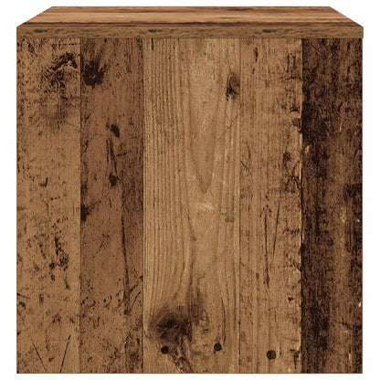 Tavolini Impilabili 3 pz Legno Antico in Legno Multistrato