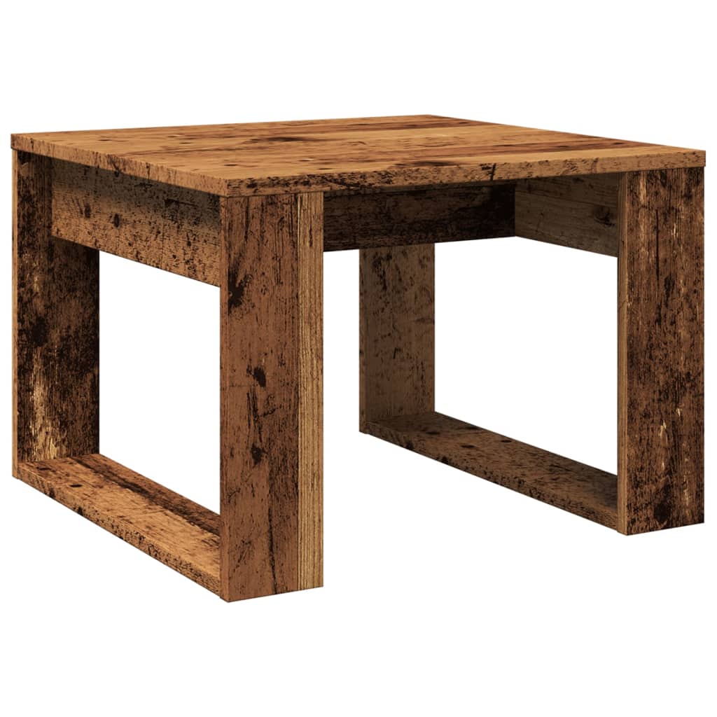Tavolino Legno Antico 50x50x35 cm in Truciolato | homemem39