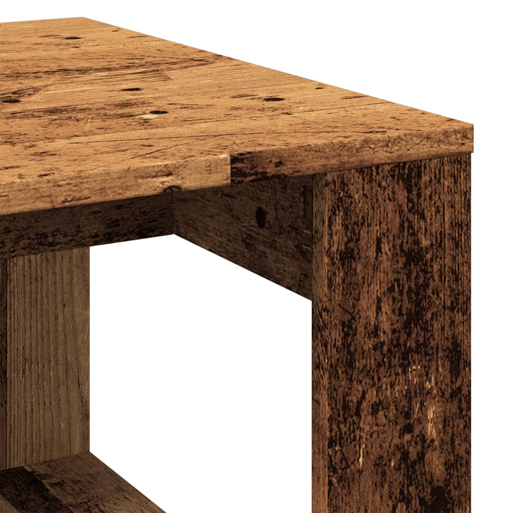 Tavolino Legno Antico 50x50x35 cm in Truciolato | homemem39