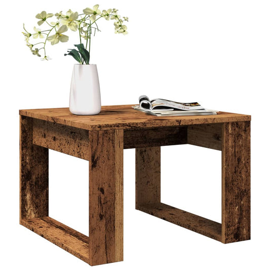 Tavolino Legno Antico 50x50x35 cm in Truciolato | homemem39