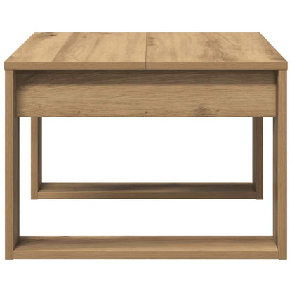 Tavolino da Salotto Rovere Artigianale 50x50x35cm in Truciolato | homemem39