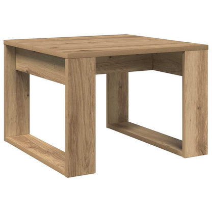 Tavolino da Salotto Rovere Artigianale 50x50x35cm in Truciolato | homemem39