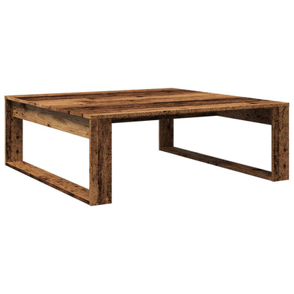 Tavolino Salotto Legno Antico 100x100x35 cm in Truciolato | homemem39