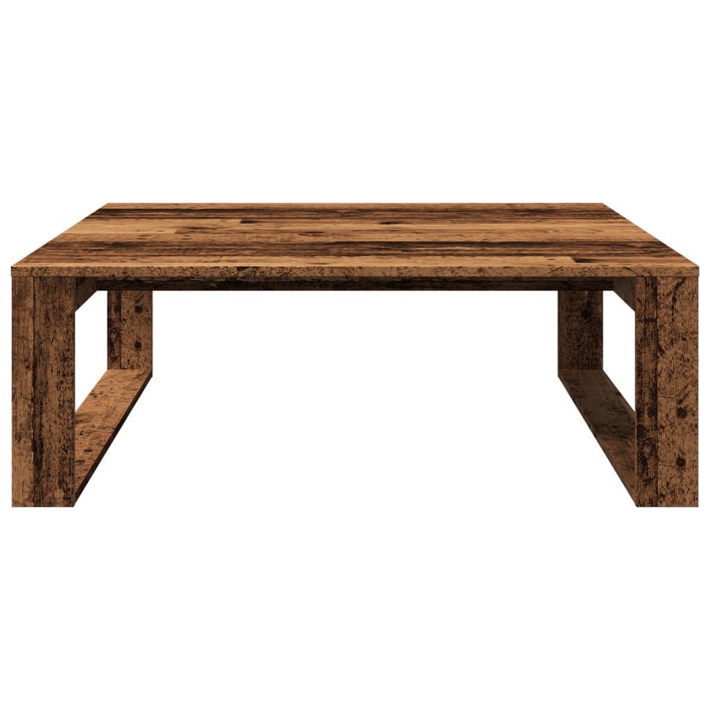 Tavolino Salotto Legno Antico 100x100x35 cm in Truciolato | homemem39