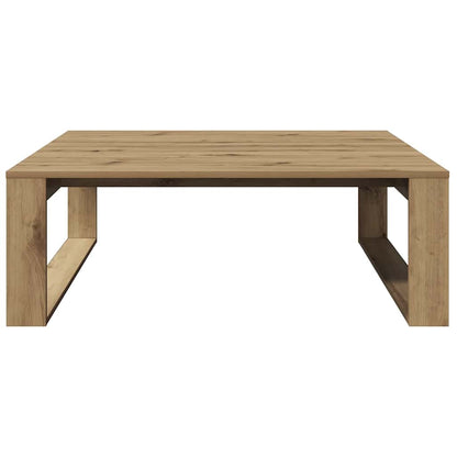 Tavolino Salotto Rovere Artigianale 100x100x35 cm in Truciolato | homemem39