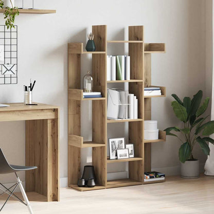 Libreria Rovere Artigianale 86x25,5x140 cm Legno Multistrato | homemem39