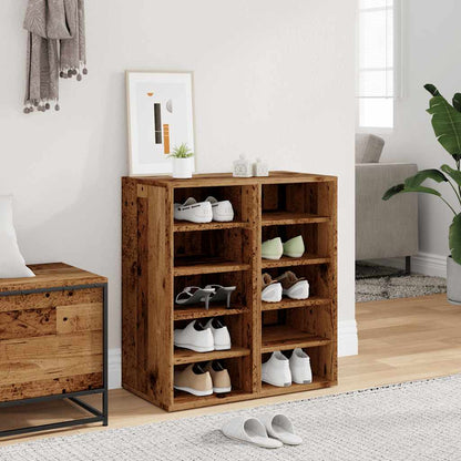 Scarpiere 2 pz Legno Antico 32x35x70 cm in Legno Multistrato - homemem39