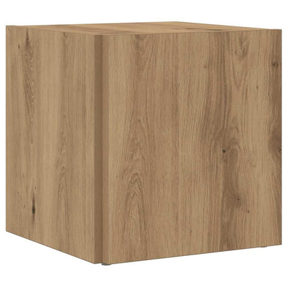 Tavolino da Salotto Rovere Artigianale 33x33x34cm in Truciolato