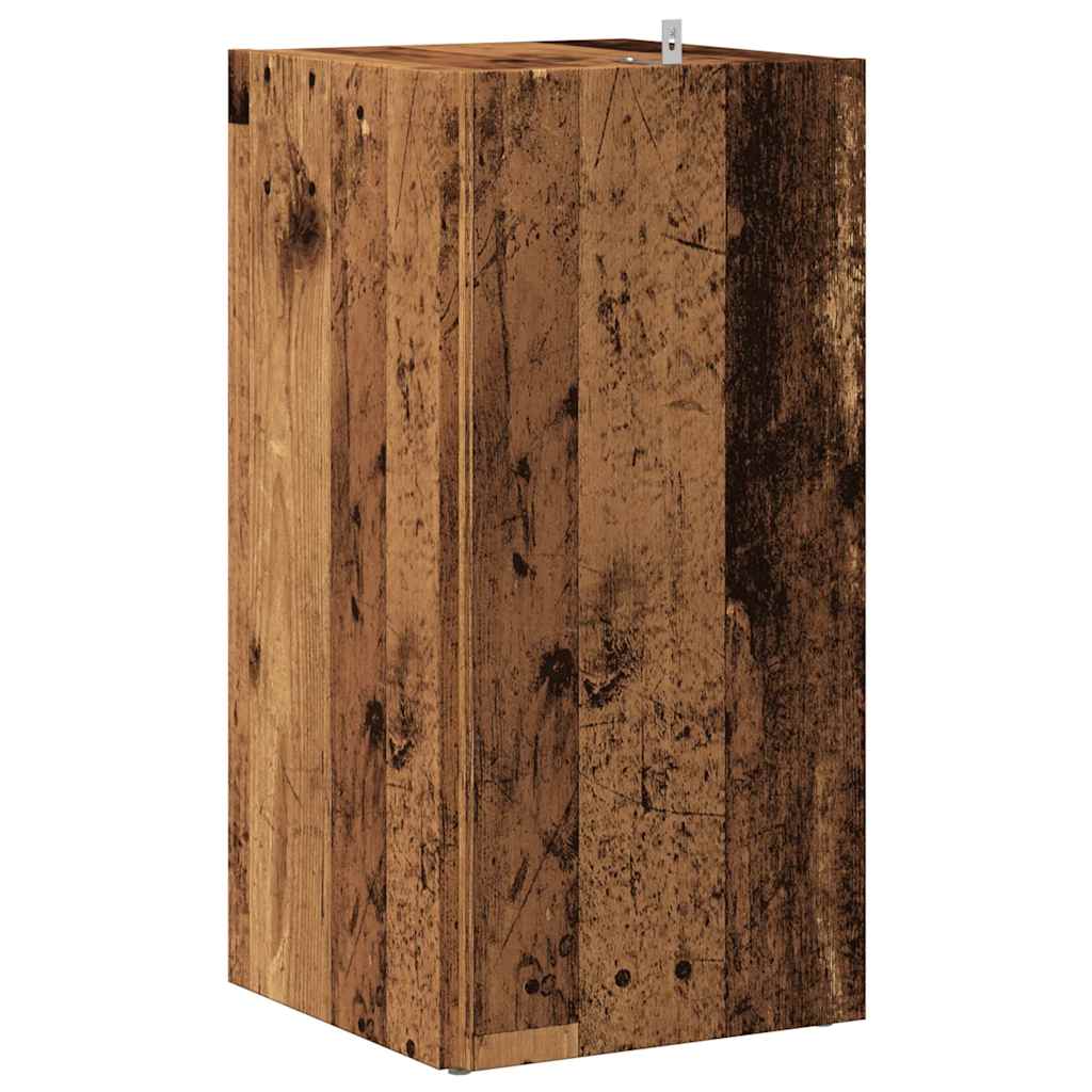 Mobile Angolare Legno Antico 33x33x67 cm in Truciolato