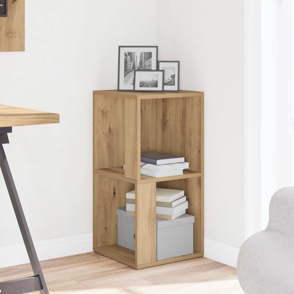 Mobile Angolare Rovere Artigianale 33x33x67 cm in Truciolato | homemem39