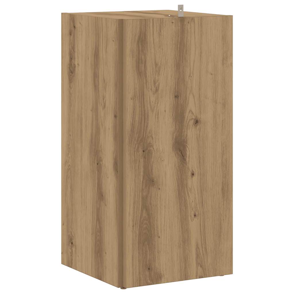 Mobile Angolare Rovere Artigianale 33x33x67 cm in Truciolato | homemem39